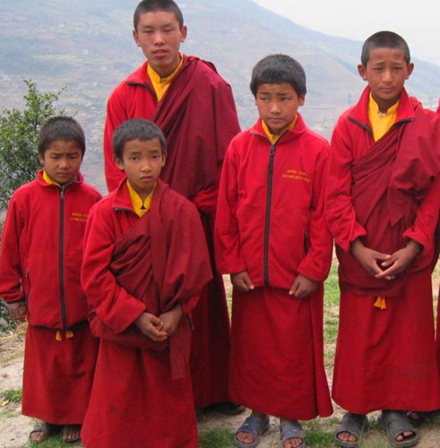 Nepal_Solu Khumbu Bupsa Buddhist Mini Monks.jpg