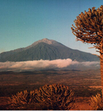 Mount Meru at sunset